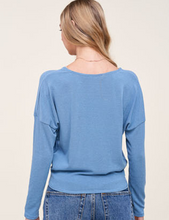 Load image into Gallery viewer, Lightweight Knit Crossover Top