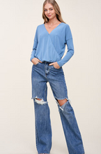 Load image into Gallery viewer, Lightweight Knit Crossover Top