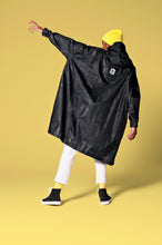 Load image into Gallery viewer, Black Polka Poncho