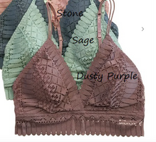 Load image into Gallery viewer, Lace Longline Silhouette Bralette - PLUS SIZE (4 Colours)
