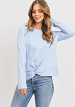 Load image into Gallery viewer, LS Front Twist Baby Fleece Pullover