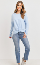 Load image into Gallery viewer, LS Front Twist Baby Fleece Pullover