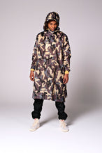 Load image into Gallery viewer, Back to Black Art Camo Poncho