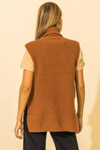 Load image into Gallery viewer, Turtle Neck High-Low Sweater Vest (3 Colours)