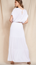 Load image into Gallery viewer, SS Top with Back Tie & Maxi Skirt - SET