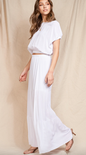 Load image into Gallery viewer, SS Top with Back Tie & Maxi Skirt - SET