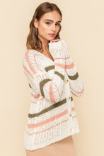 Load image into Gallery viewer, Button Up Striped Cardigan