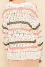 Load image into Gallery viewer, Button Up Striped Cardigan