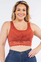 Load image into Gallery viewer, Padded Lace Bralette - PLUS SIZE (4 Colours)