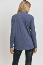 Load image into Gallery viewer, Hi Lo Surplice Brushed Knit Ribbed LS (3 Colours)