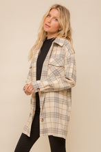 Load image into Gallery viewer, Plaid Button Down Shacket