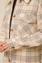 Load image into Gallery viewer, Plaid Button Down Shacket