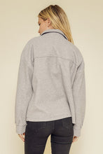 Load image into Gallery viewer, Zipper Front Shacket With Pockets