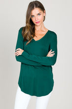 Load image into Gallery viewer, EC Modal LS V Neck Top - Plus Size (5 Colours)