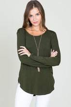 Load image into Gallery viewer, EC Modal LS Scoop Neck Top - Plus Size (6 Colours)