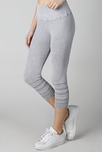 Load image into Gallery viewer, Vintage Washed Capri with Stripe Design