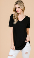 Load image into Gallery viewer, EC Modal Blend SS V Neck Top (9 Colours)
