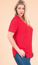 Load image into Gallery viewer, EC Modal SS V Neck - Plus Size (9 Colours)