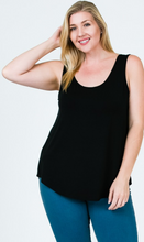 Load image into Gallery viewer, EC Modal Scoop Neck Tank- Plus Size (5 Colours)