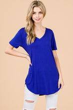 Load image into Gallery viewer, EC Modal SS V Neck - Plus Size (9 Colours)
