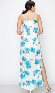 Floral Maxi Dress With Side Slits