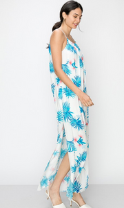 Floral Maxi Dress With Side Slits