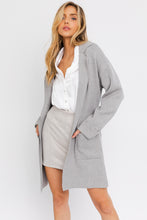 Load image into Gallery viewer, Sweater Coat with Waist Tie