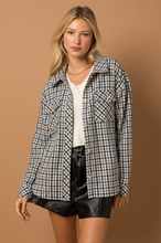 Load image into Gallery viewer, Oversized Gingham Plaid Shacket