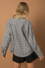 Load image into Gallery viewer, Oversized Gingham Plaid Shacket