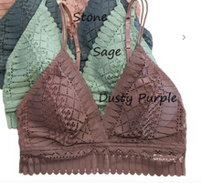 Load image into Gallery viewer, Lace Longline Silhouette Bralette (7 Colours)