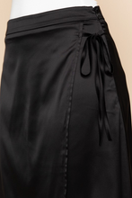 Load image into Gallery viewer, Midi Satin Wrap Skirt (2 Colours)