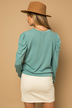 Load image into Gallery viewer, LS Top with Puff Sleeve