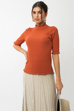 Load image into Gallery viewer, Mock Neck Merrow Edge Top