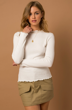 Load image into Gallery viewer, LS Lettuce Hem Sweater (4 Colours)
