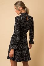 Load image into Gallery viewer, Mock Neck Mini Dress with Elasticized Waist