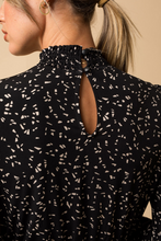 Load image into Gallery viewer, Mock Neck Mini Dress with Elasticized Waist
