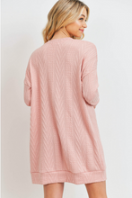 Load image into Gallery viewer, Cable Knit Long Sleeve Shift Dress (2 Colours)