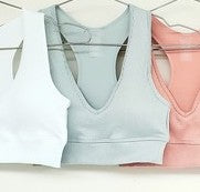 Load image into Gallery viewer, Padded Rib Racerback Bra (5 Colours)