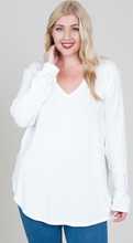 Load image into Gallery viewer, EC Modal LS V Neck Top - Plus Size (5 Colours)