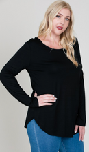 Load image into Gallery viewer, EC Modal LS Scoop Neck Top - Plus Size (6 Colours)