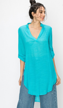 Load image into Gallery viewer, Mandarin Collar Cover Up Tunic