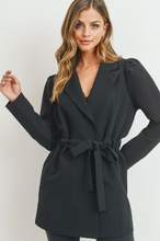 Load image into Gallery viewer, Belled Puff Sleeve Blazer