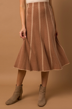 Load image into Gallery viewer, Herringbone Stripe Knit Skirt