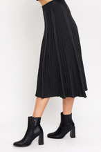 Load image into Gallery viewer, Pleated Midi Skirt With Elastic Waistband (2 Colours)