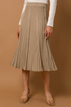 Load image into Gallery viewer, Pleated Midi Skirt With Elastic Waistband (2 Colours)