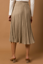 Load image into Gallery viewer, Pleated Midi Skirt With Elastic Waistband (2 Colours)