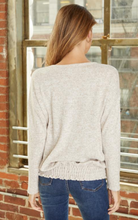 Load image into Gallery viewer, Brushed Hacci Drop Shoulder LS Sweater