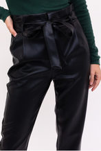 Load image into Gallery viewer, Paper Bag Waist Vegan Trouser