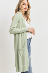 Solid Open Knit Pocket Cardigan (3 Colours)