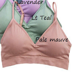 Seamless Padded Bra with Adjustable Straps (13 Colours)